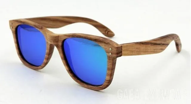 Handmade Retro Wooden frame Sunglasses Polarized  unisex