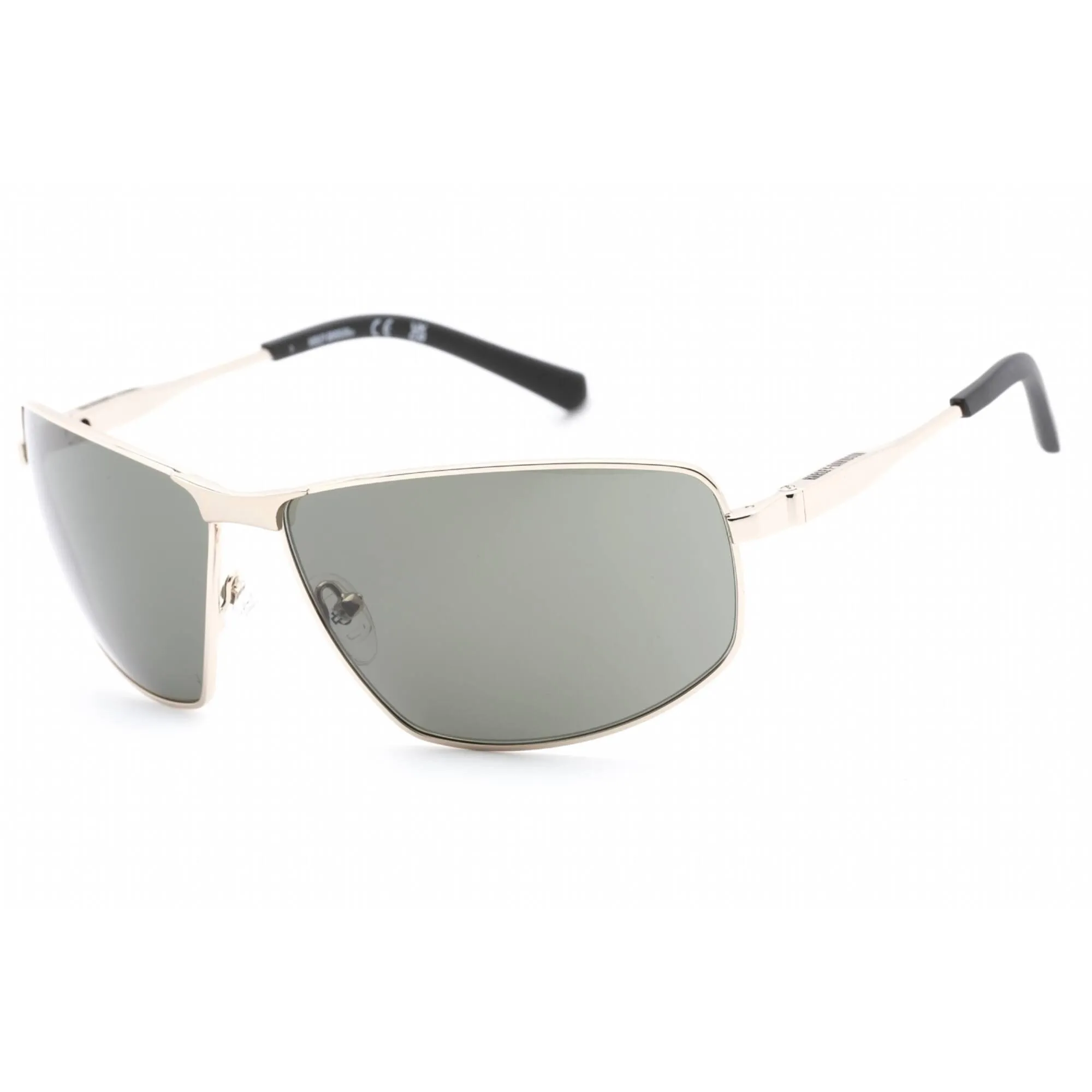 Harley Davidson Unisex Sunglasses - Gold Rectangular Frame Green Lens | HD0965X 32N