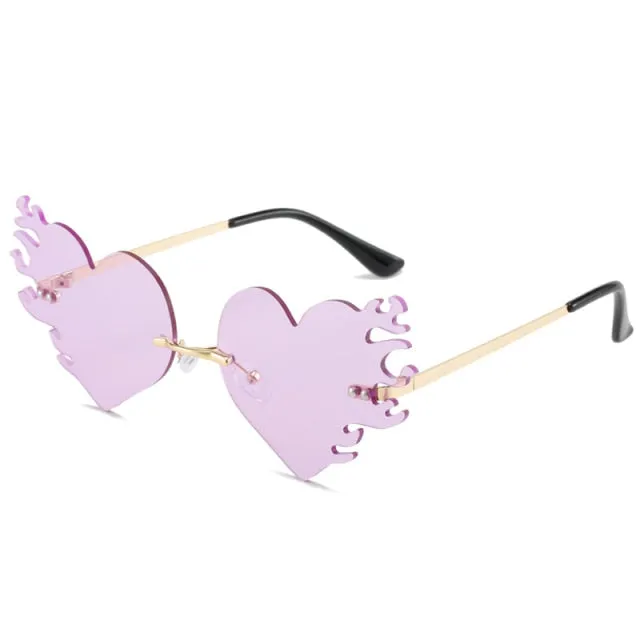 Heart Flame Sunglasses