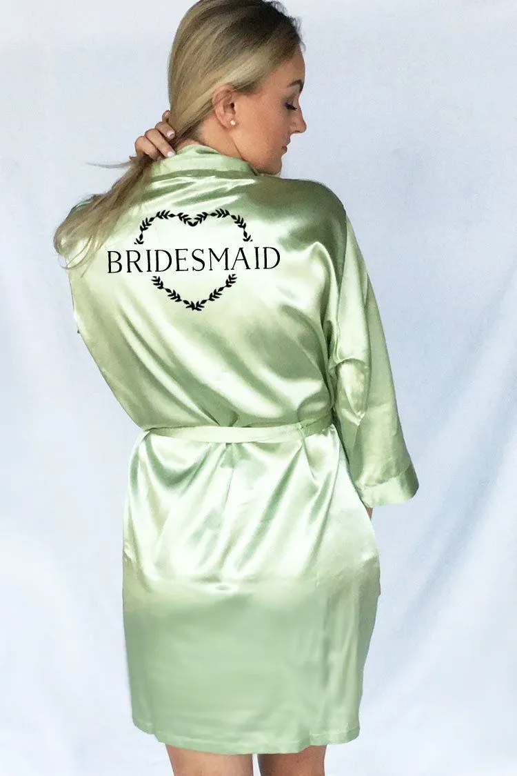 Heart Wreath Style - Bridesmaid Robe