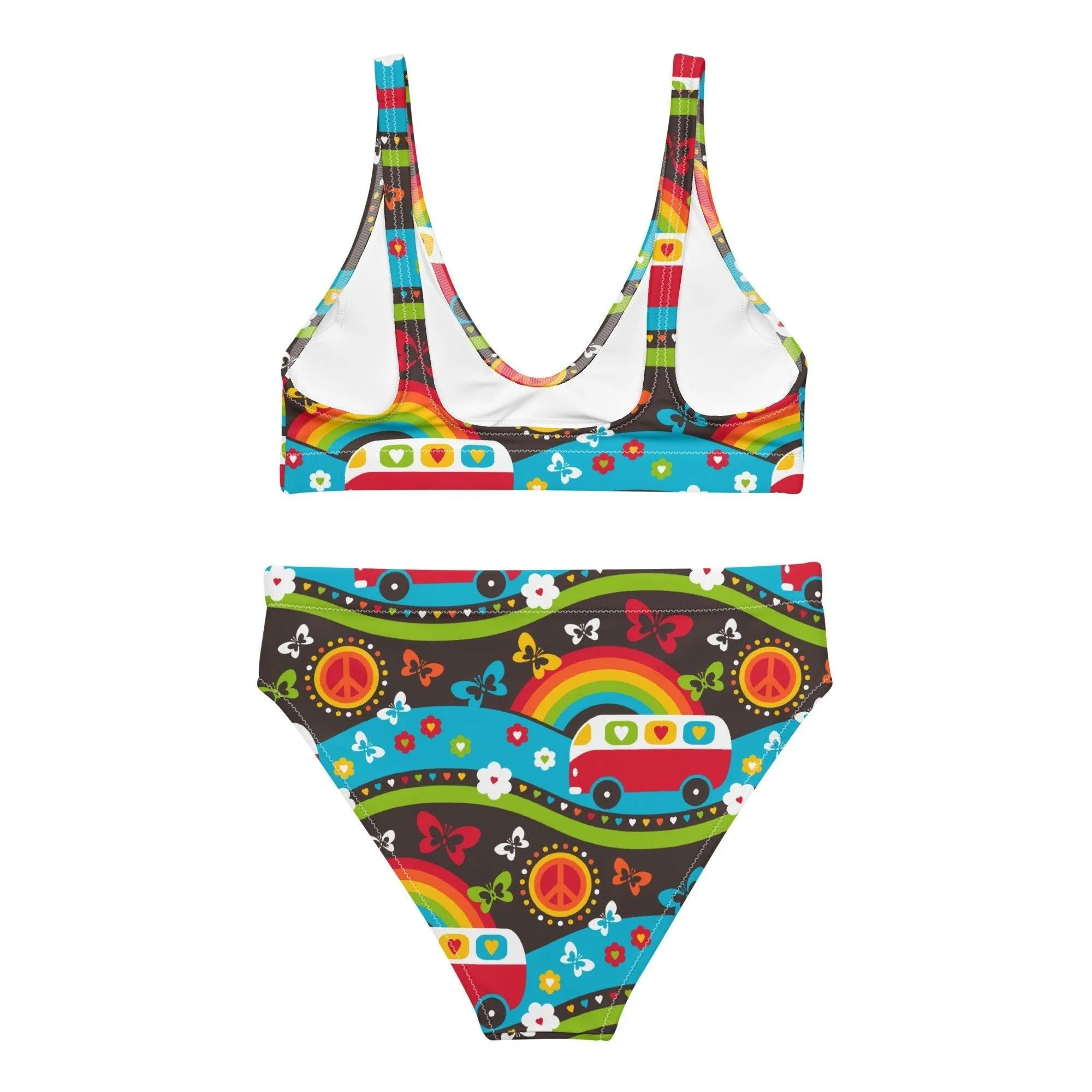 HIPPIE DAY rainbow - Bikinis made of recycled material