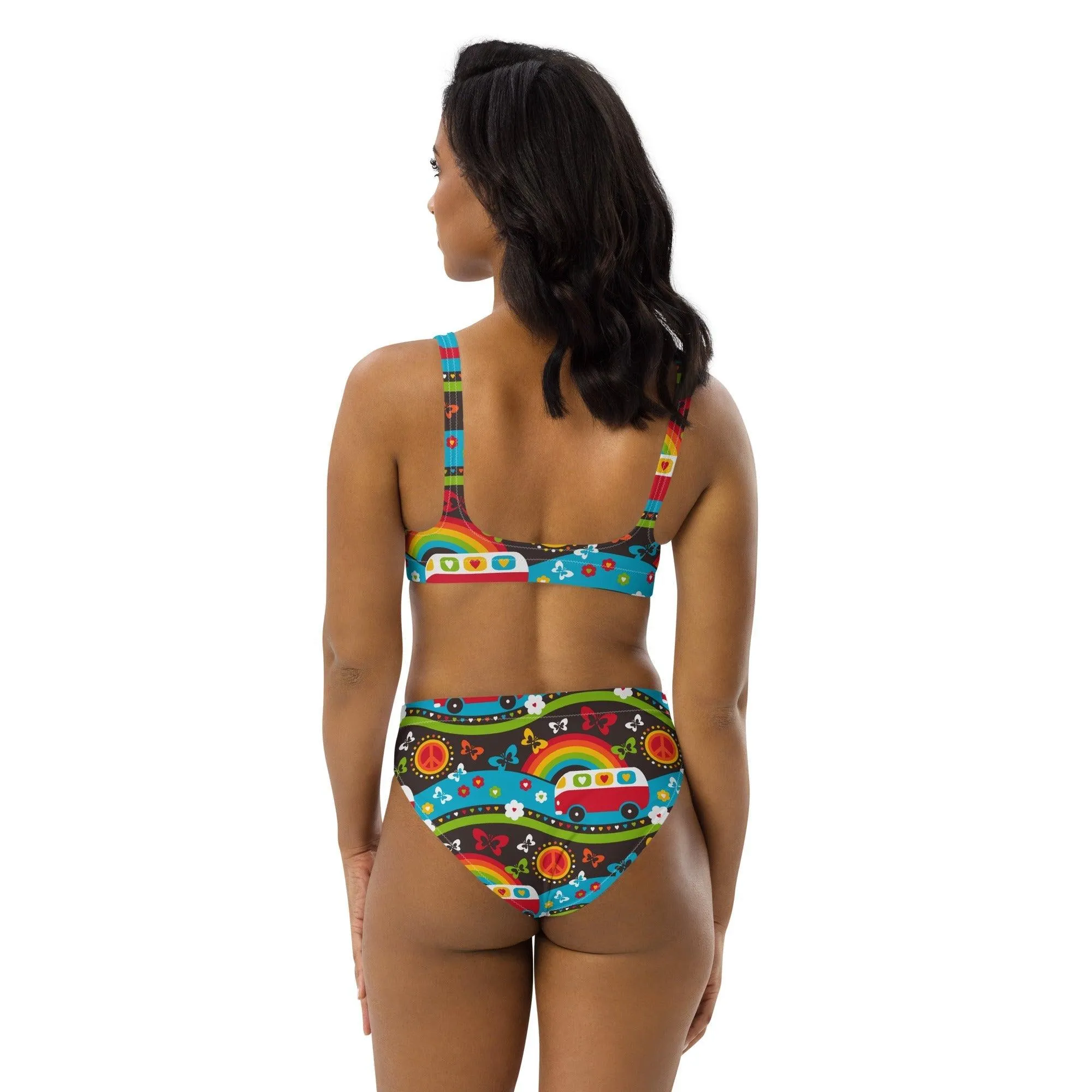HIPPIE DAY rainbow - Bikinis made of recycled material