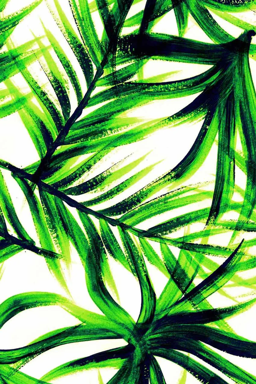 Island Life Green Tropical Two-Piece Sporty Swimsuits - Mommy and Me