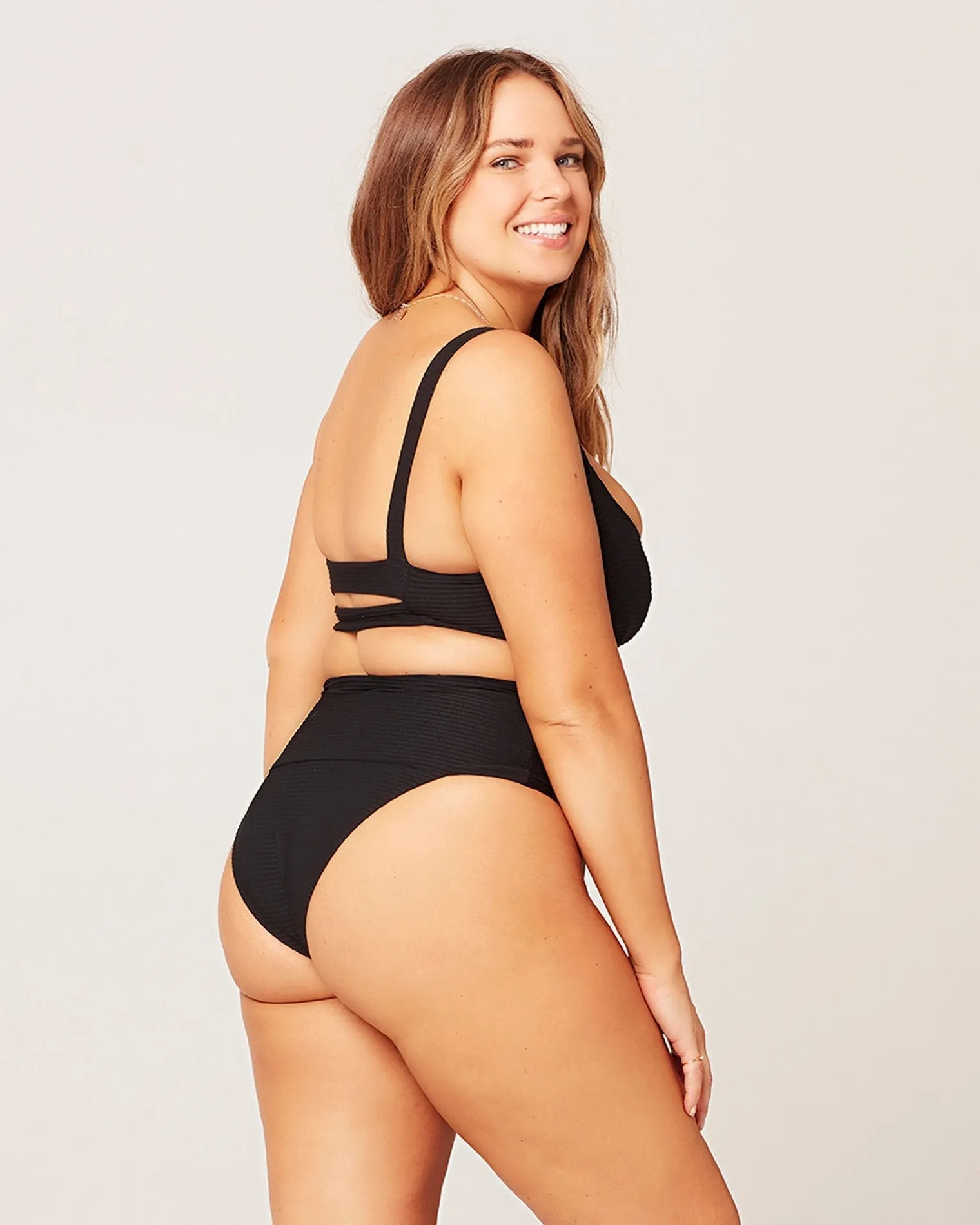 L Space Eco Chic Desi High Waist Bikini Bottom