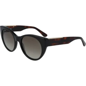 Lacoste Women's Sunglasses - Black Cat Eye Frame Brown Lens | LACOSTE L913S 001