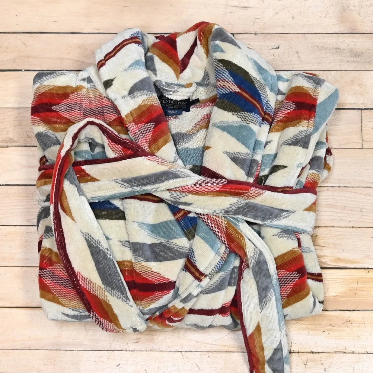 Ladies Robe Wyeth Trail Oatmeal