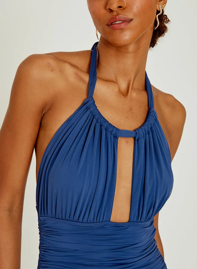 Lenny Niemeyer Ruched Halter Fullpiece