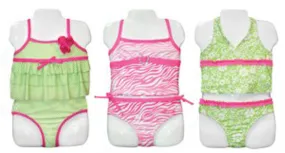 little girl's tankini swimsuits - sizes 4-6x Case of 24