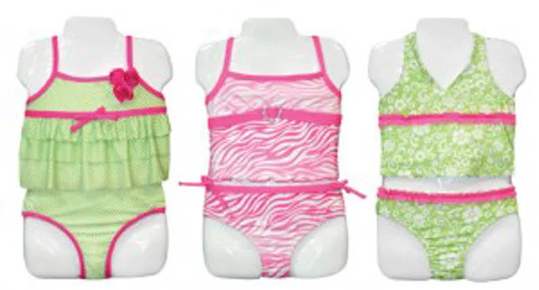 little girl's tankini swimsuits - sizes 4-6x Case of 24