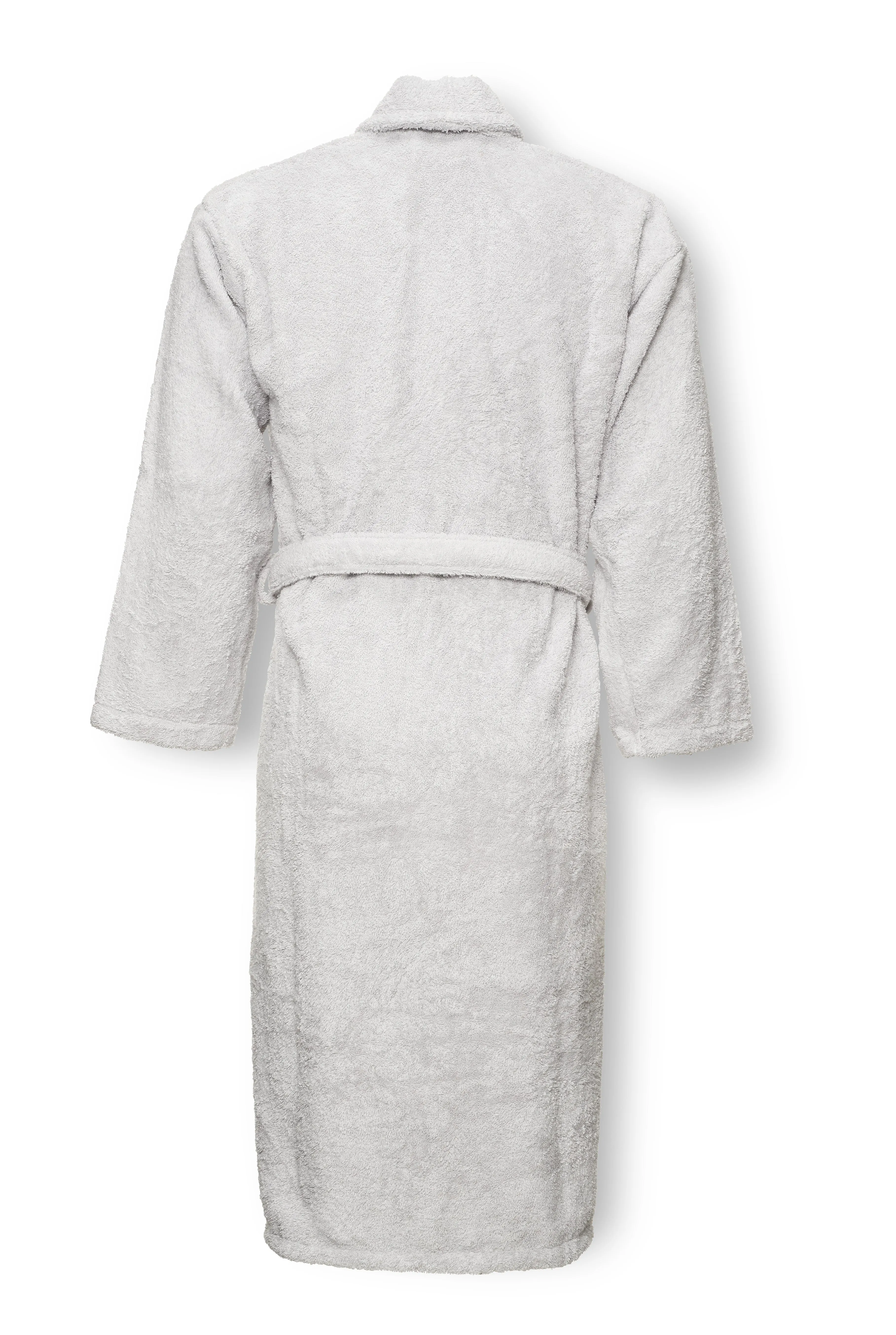 Luxury Cotton Bathrobe "Terry" in Silver Grey Color