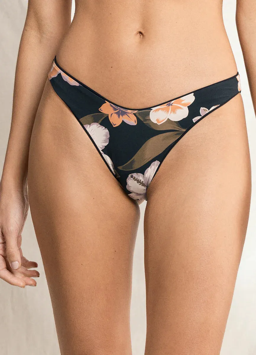 Maaji Il Vento Splendour High Leg Bikini Bottom - Black Sapphire