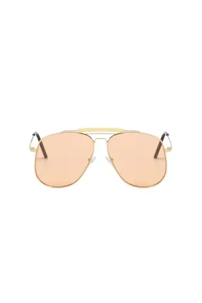 Malika Aviator Sunglasses Champagne