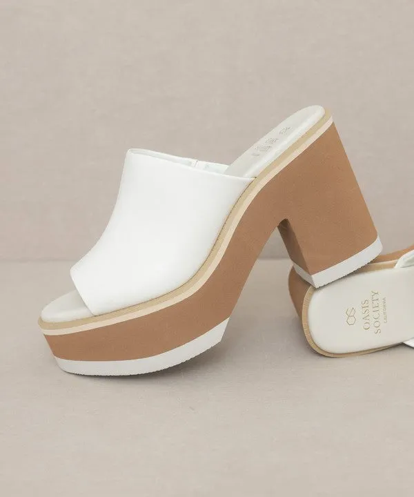 Maren Layered Platform Heel Slides