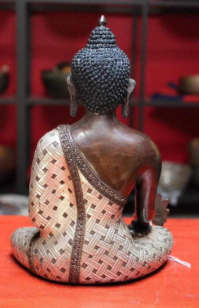 Master Quality Silver Bronze Medicine Buddha Statue
