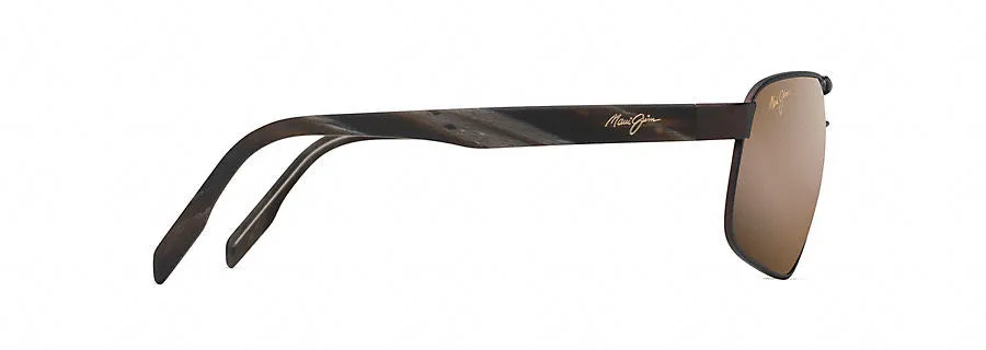 Maui Jim Whitehaven Sunglasses in Satin Chocolate with HCL Bronze Lens