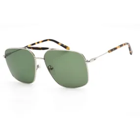 MCM Men's Sunglasses - Green Lens Silver Metal Aviator Shape Frame | MCM161S 045