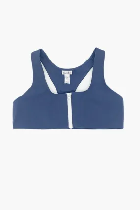 MISKA Paris Mix And Match Sport Girls Swim Top - Navy