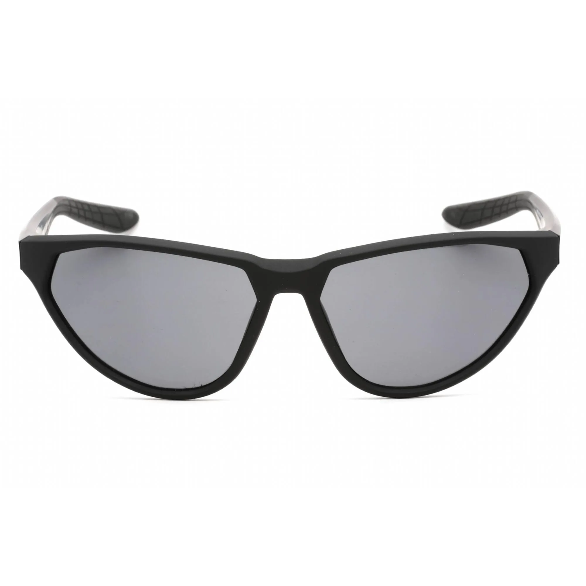 Nike Unisex Sunglasses - Full Rim Matte Black Plastic Rectangular Frame | DJ0800 010
