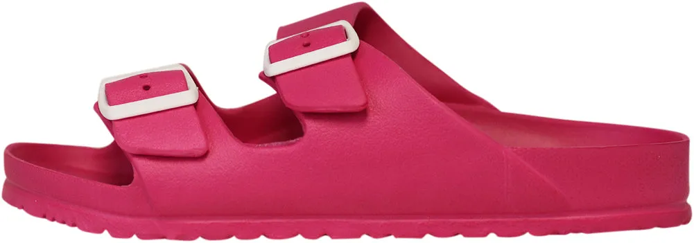NORTY Women's Indoor Outdoor 2 Strap Adjustable Buckles Slide Sandal