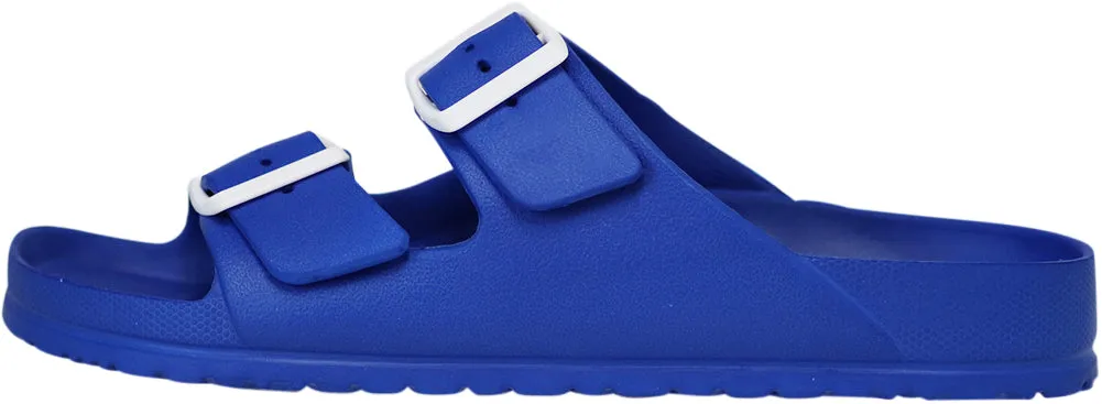 NORTY Women's Indoor Outdoor 2 Strap Adjustable Buckles Slide Sandal