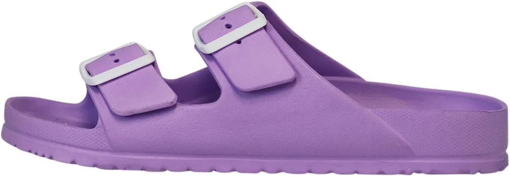 NORTY Women's Indoor Outdoor 2 Strap Adjustable Buckles Slide Sandal