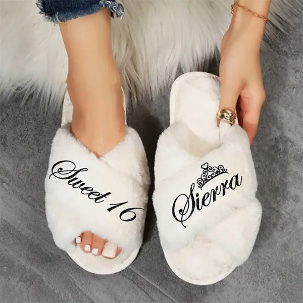 Personalized Sweet Sixteen Robe and Slipper Set