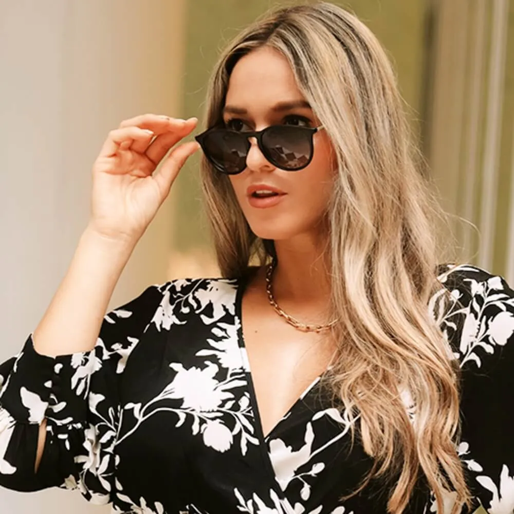 Polarized Sunglasses for Women Vintage Retro Round Frame - Maggie