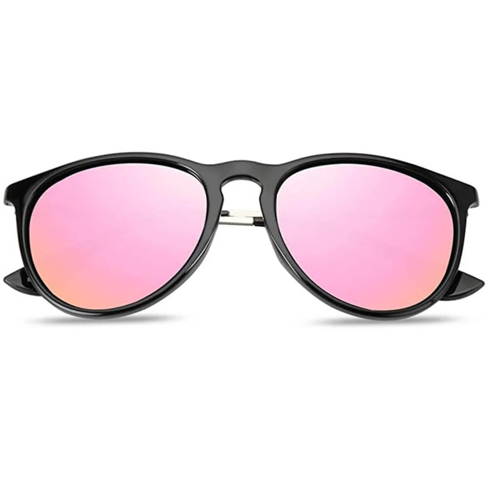 Polarized Sunglasses for Women Vintage Retro Round Frame - Maggie
