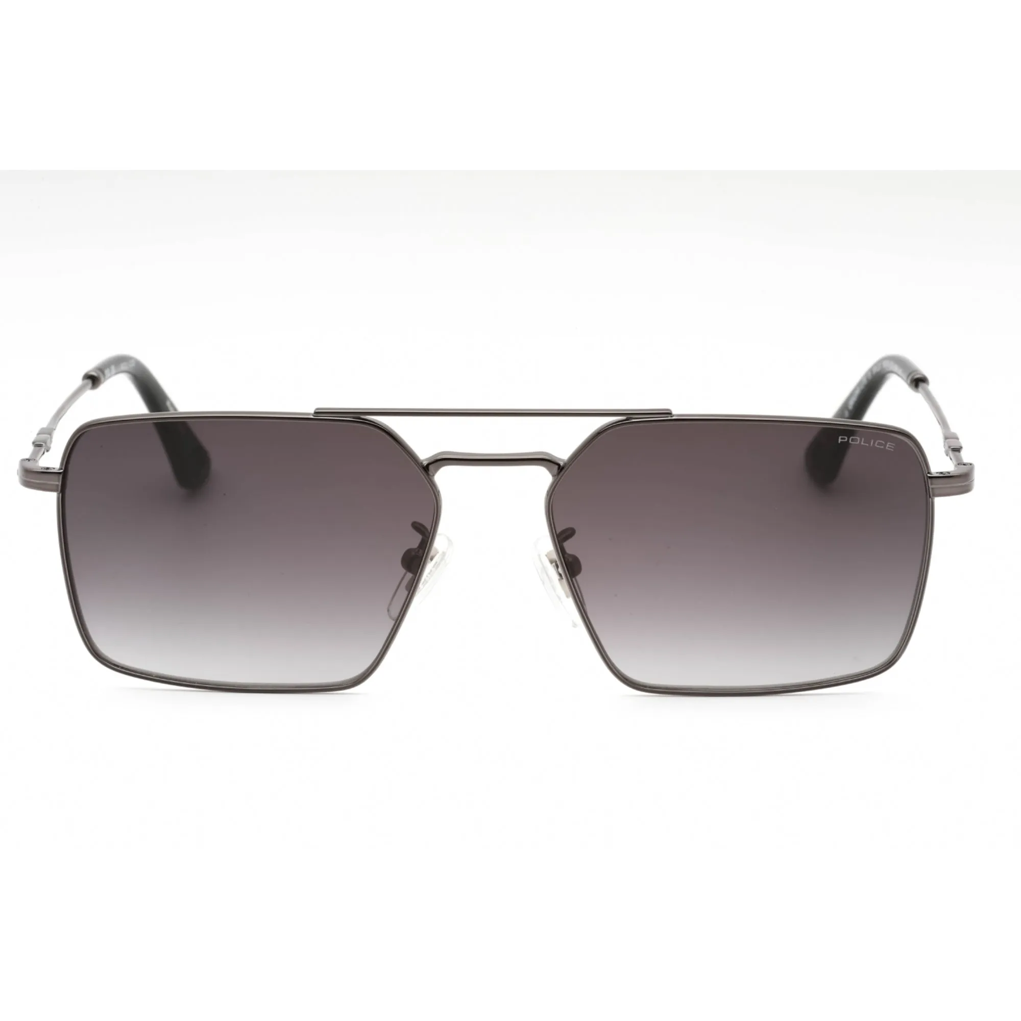 Police Men's Sunglasses - Shiny Gunmetal Aviator Full Rim 56mm Frame | SPLL07 0568