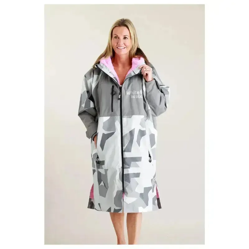 Post Swimming Unisex Robe | Arctic Camo Pink Hard Shell Robe
