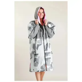 Post Swimming Unisex Robe | Arctic Camo Pink Hard Shell Robe