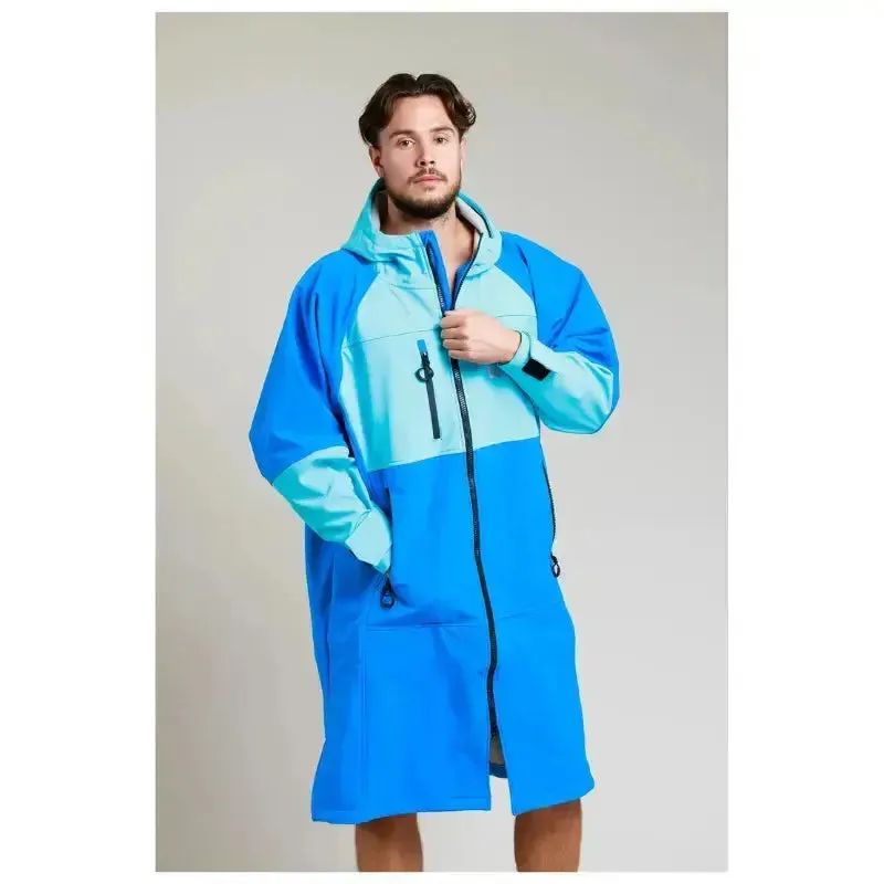 Post Swimming Unisex Robes | Soft Shell Cobalt Blue Robe