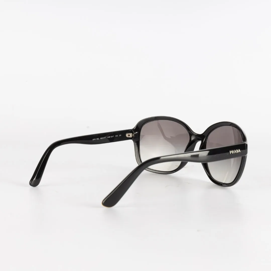 Prada Square SPR 18Q Black Sunglasses