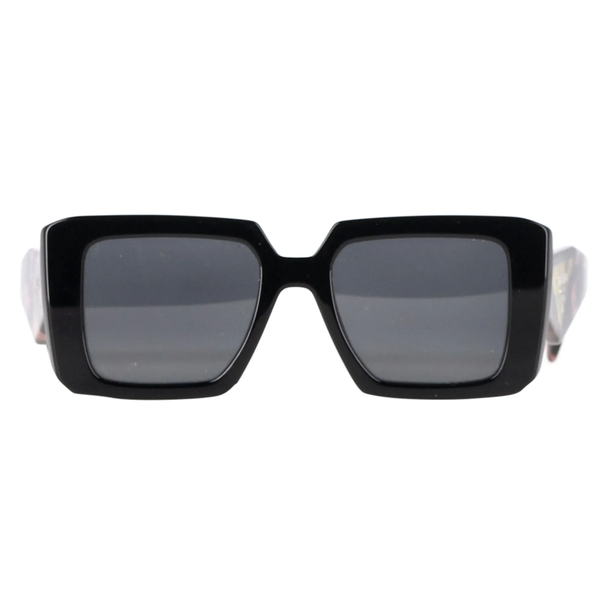 Prada Symbole SPR 23Y Square Sunglasses in Black Acetate