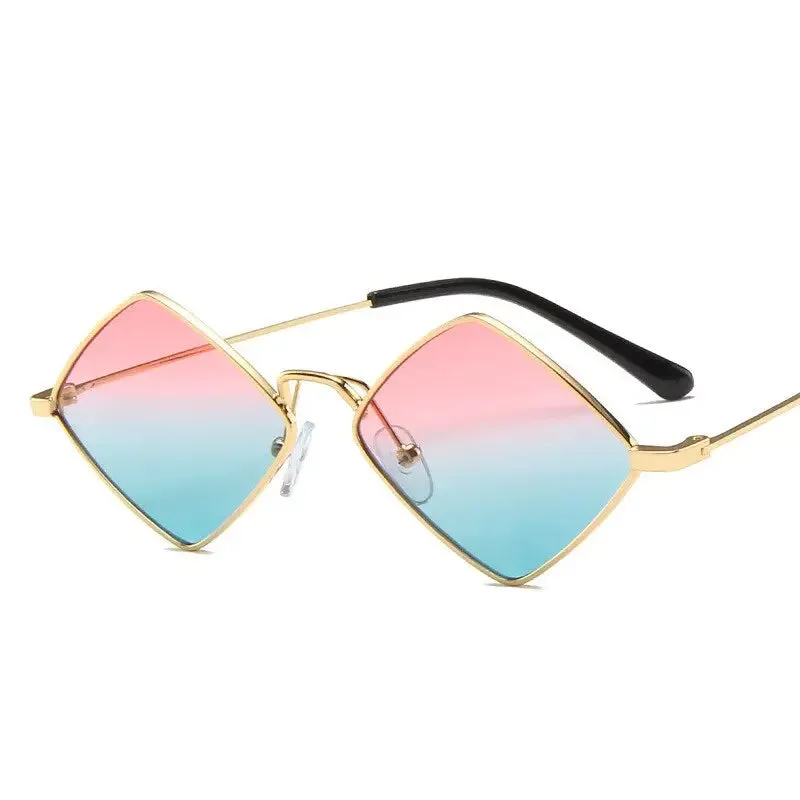 Prismatic Retro Square Sunglasses