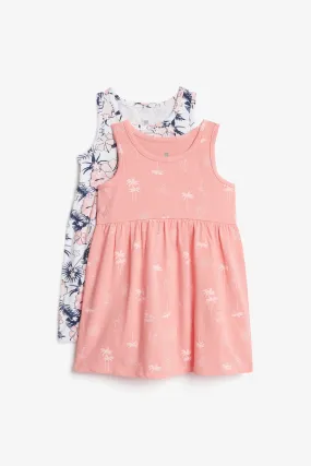 Prix pop, Lot de 2 robes en coton - Bébé fille
