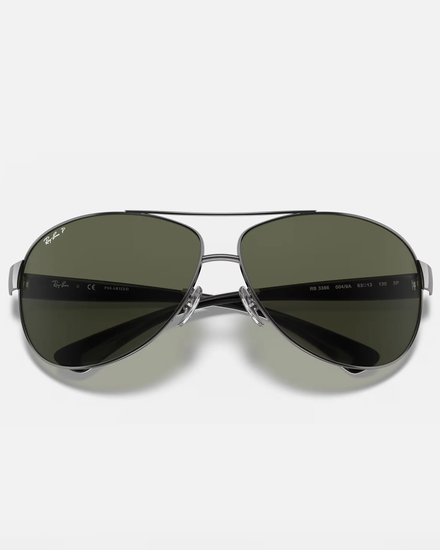 RB3386 Polarised Sunglasses in Gunmetal & Black