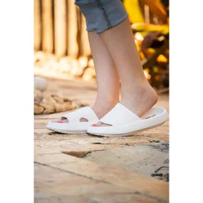 Ready to Ship | White Insanely Comfy -Beach or Casual Slides