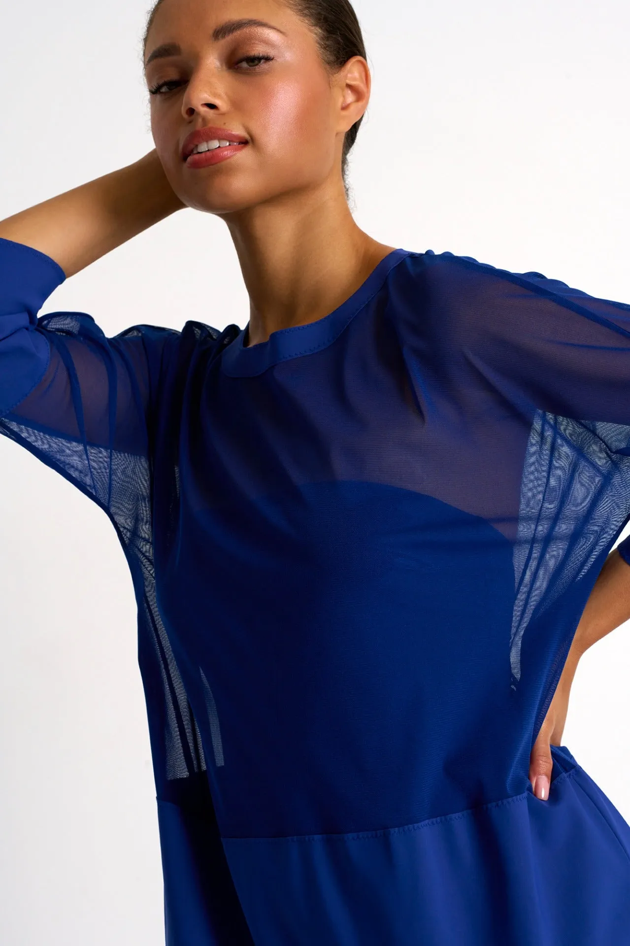 Shan Mia Mesh Tunic - Indigo