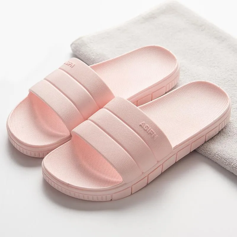 Simple Flat Heel Shower Room Slippers