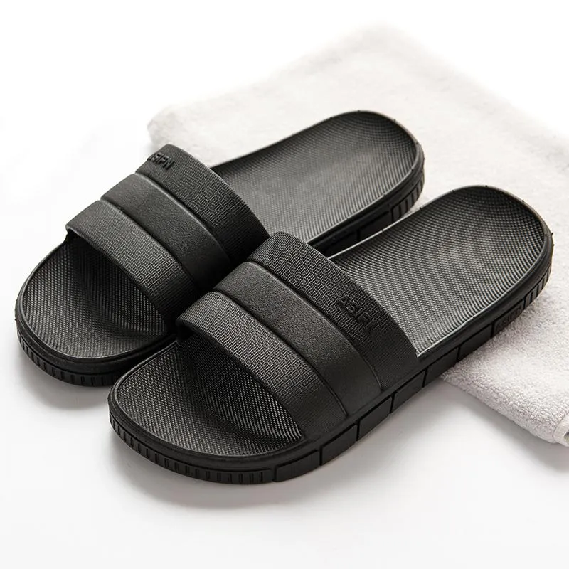 Simple Flat Heel Shower Room Slippers