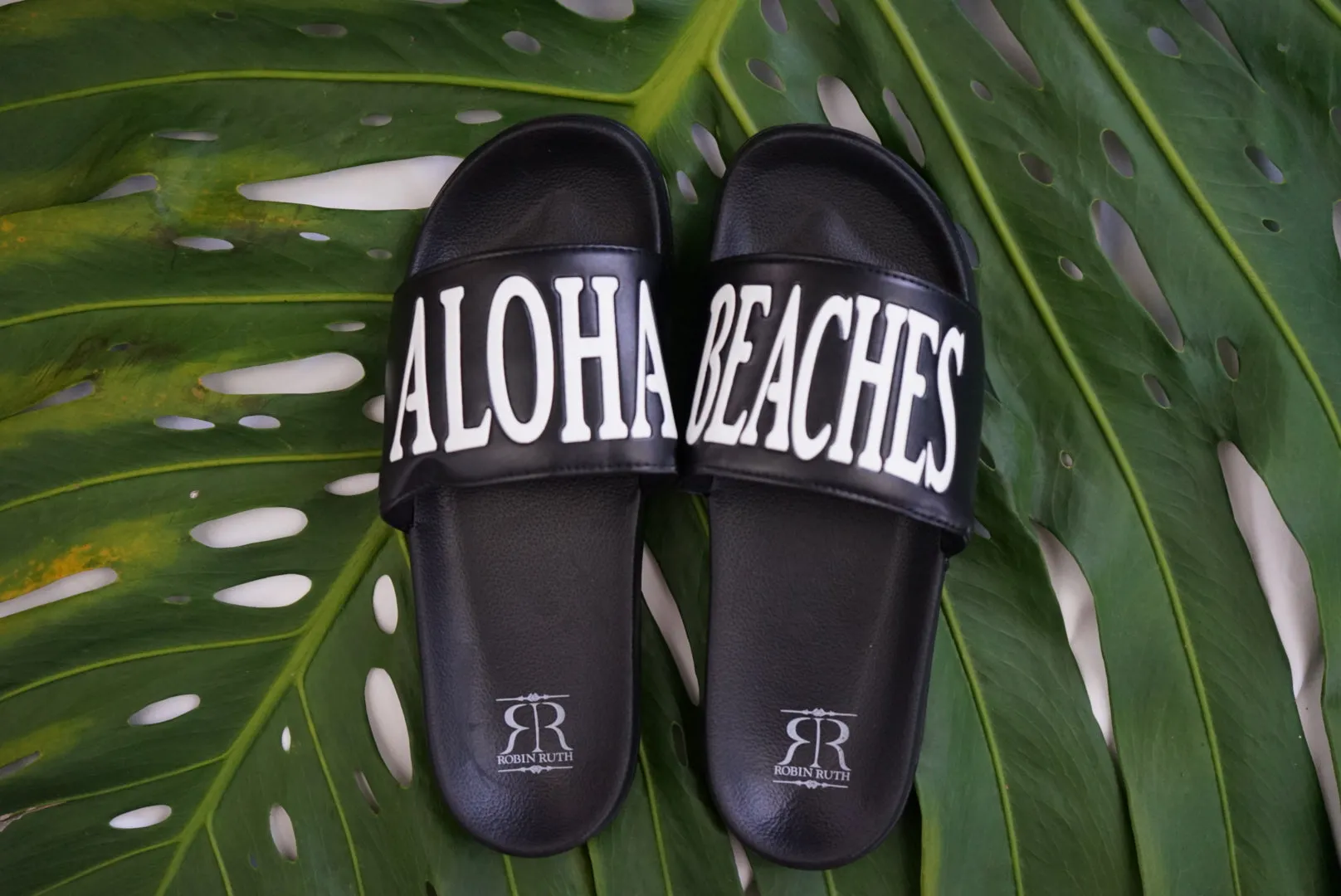 Slippah Slidahs: Aloha Beaches Slides: Da Ultimate Foot Pau Hana! Step in Style wit' 2 Colors