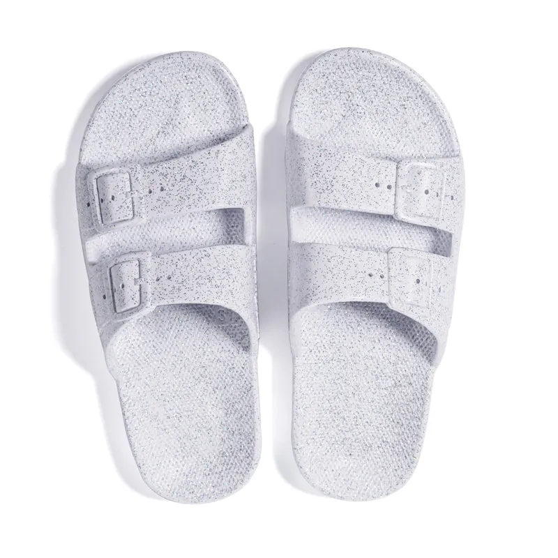 Slippers Freedom Moses White Glitter