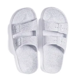 Slippers Freedom Moses White Glitter