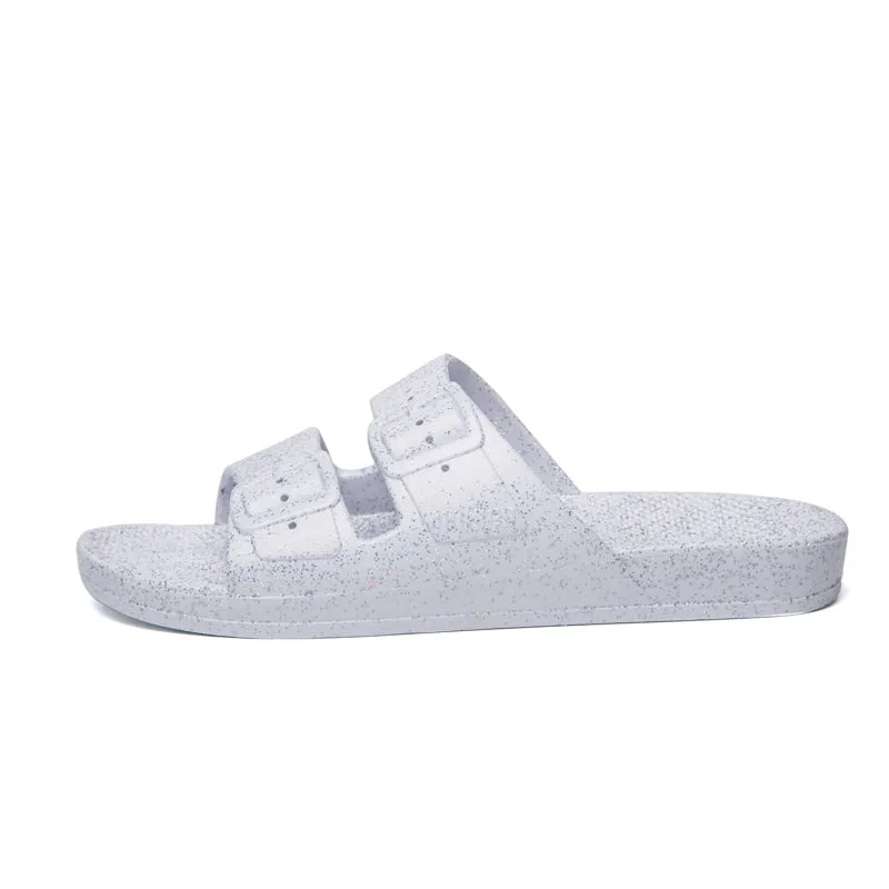 Slippers Freedom Moses White Glitter
