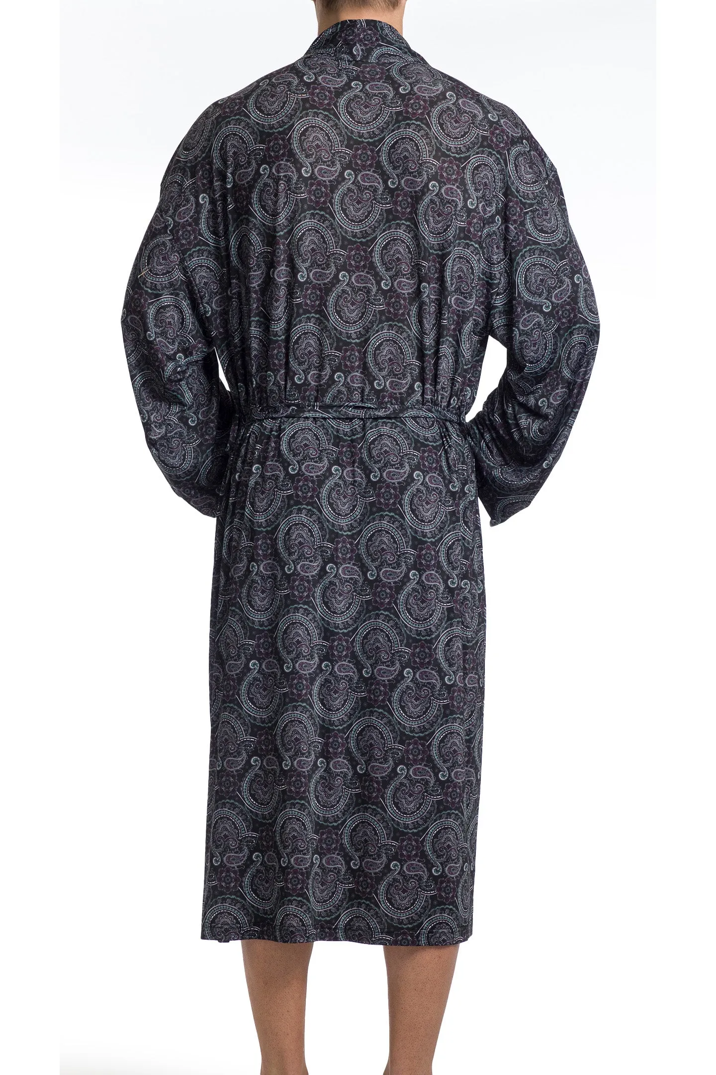 Stacy Adams Classic Purple Paisley Robe