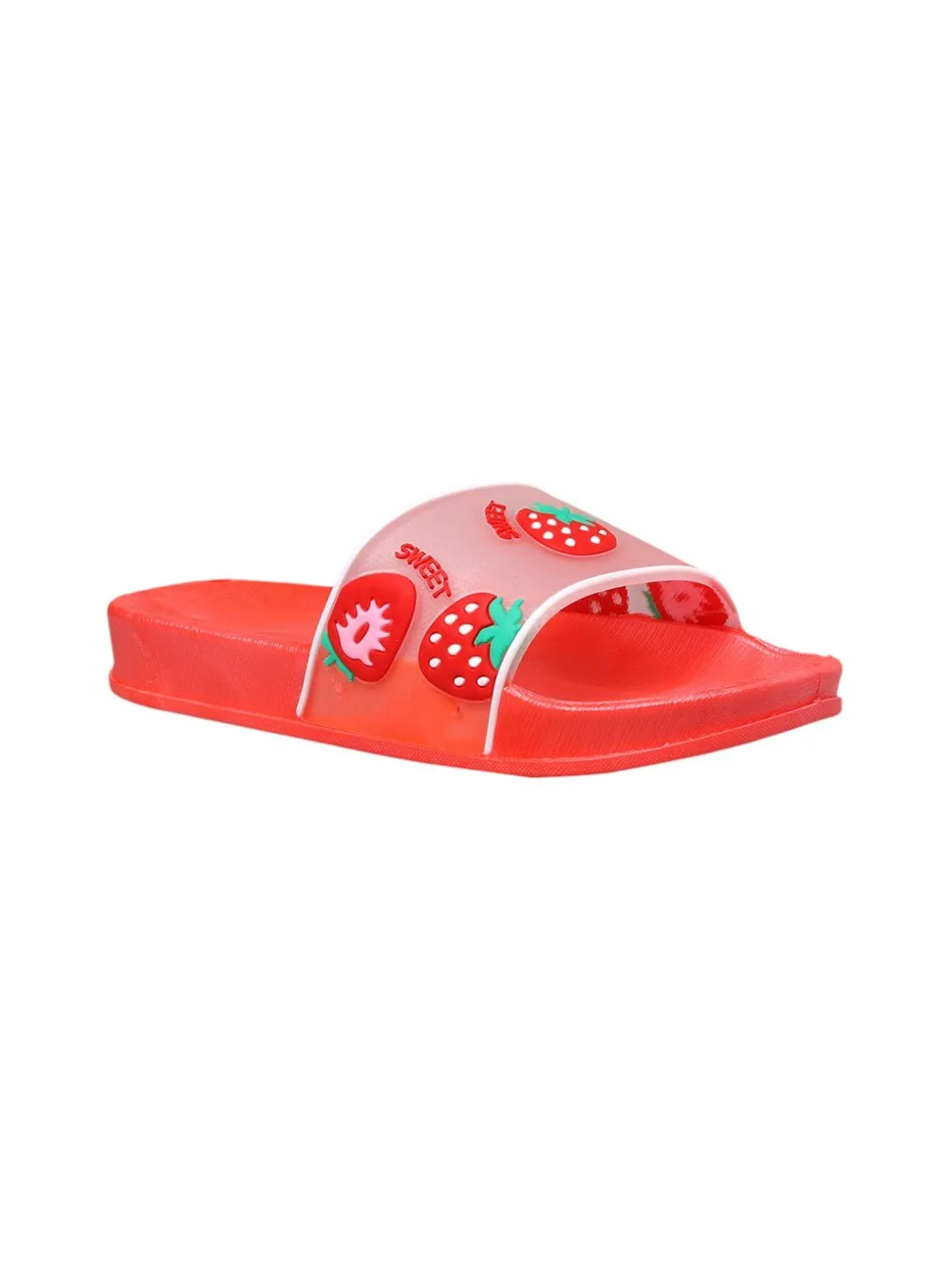 Strawberry Delight Fashion Slides - Vibrant Red
