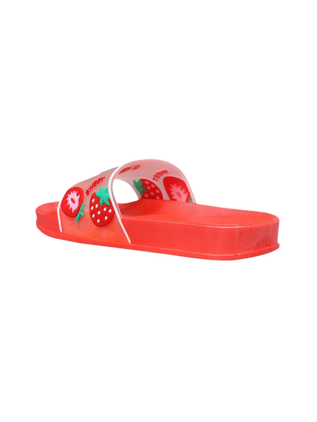 Strawberry Delight Fashion Slides - Vibrant Red