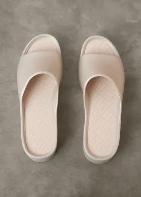 SUNSHINE GLITTER PLATFORM SLIDE - CHAMPAGNE