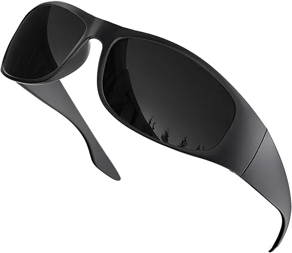Super Dark Polarized Black Sunglasses Matte Frame/Superdark Lens